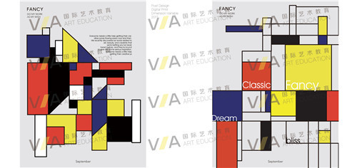 遇上平淡的平面设计，VA艺术生出国留学作品集该如何配色呢？